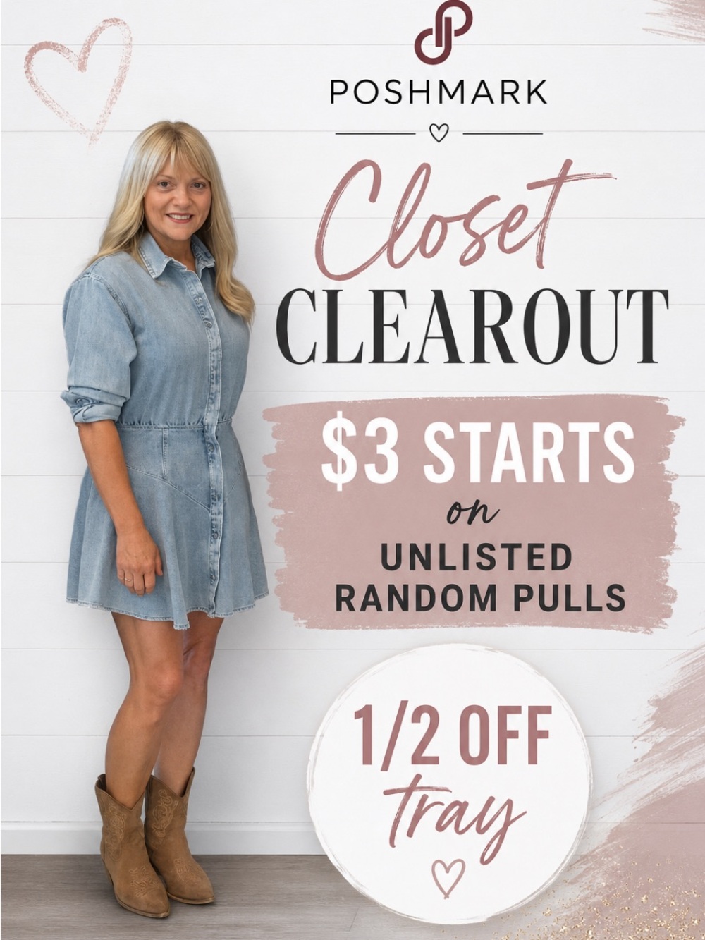 $3 starts in unlisted 1/2 off tray